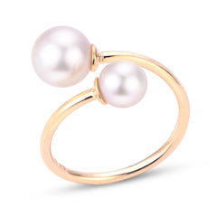 Parkplace Pearls 14KT Yellow Gold Akoya Pearl Ring 917196/A-7