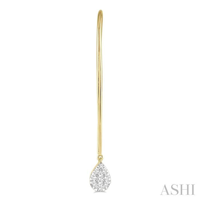 ASHI Pear Shape Lovebright Essential Diamond Earrings 917A3PPFGERYW