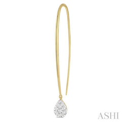 ASHI Pear Shape Lovebright Essential Diamond Earrings 917A5PPFGERYW