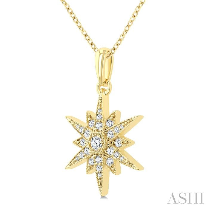 ASHI Star Diamond Fashion Pendant 917H6PPTGPDYG