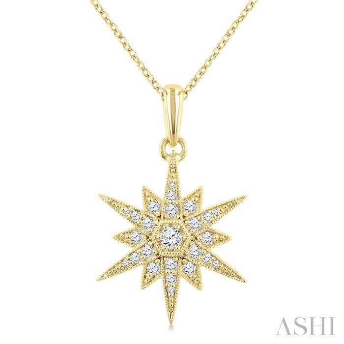 ASHI Star Diamond Fashion Pendant 917H6PPTGPDYG