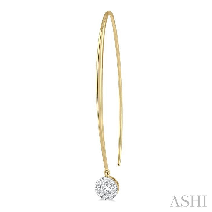 ASHI Round Shape Lovebright Essential Diamond Earrings 918A3PPFGERYW