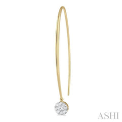 ASHI Round Shape Lovebright Essential Diamond Earrings 918A3PPFGERYW