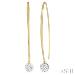 ASHI Round Shape Lovebright Essential Diamond Earrings 918A3PPFGERYW
