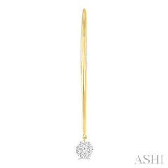 ASHI Round Shape Lovebright Essential Diamond Earrings 918A5PPFGERYW