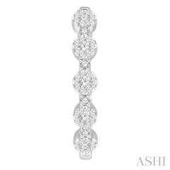ASHI Inside-Out Lovebright Diamond Hoop Earrings 918C1PPFGERWG