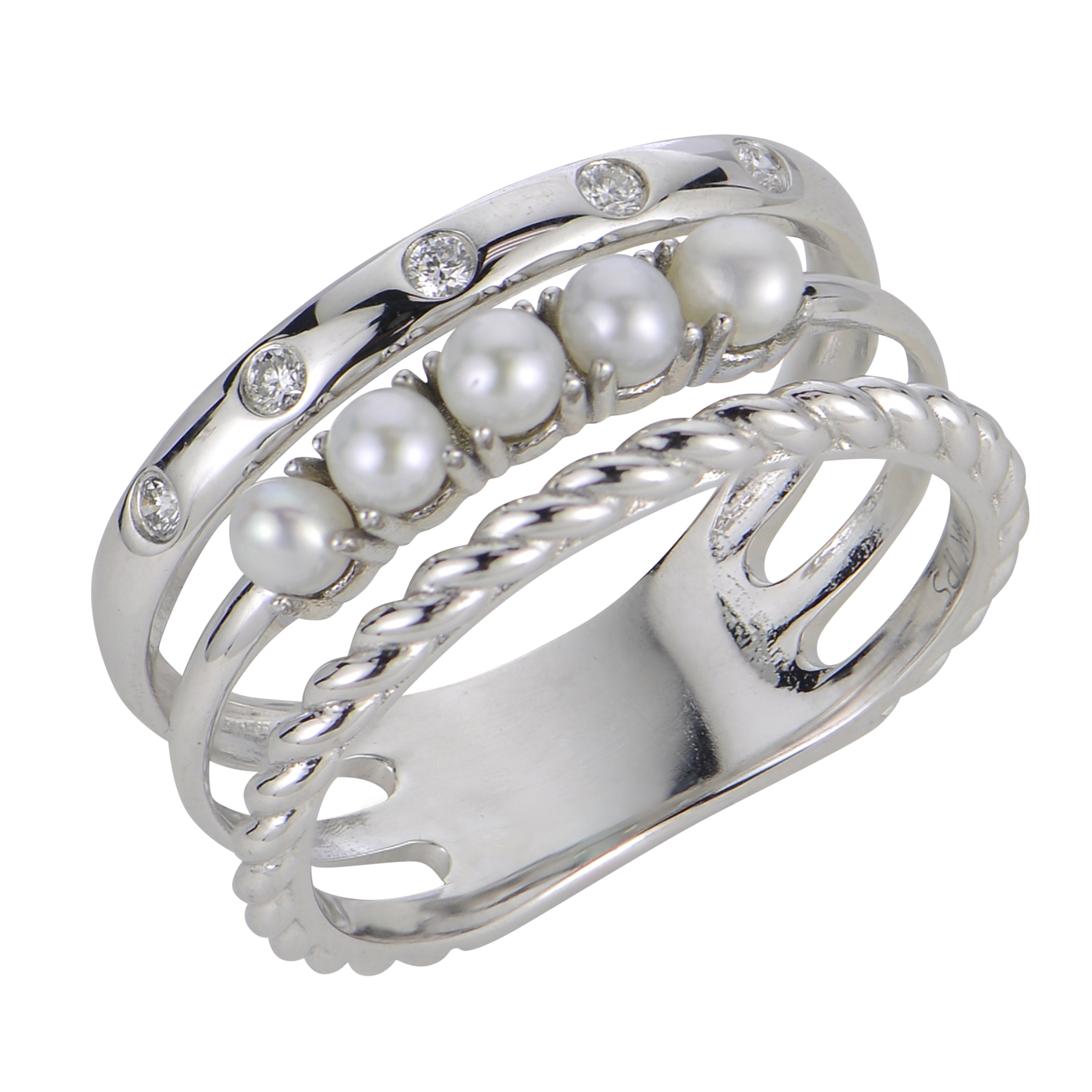 Parkplace Pearls 14KT White Gold  Ring 919328-7