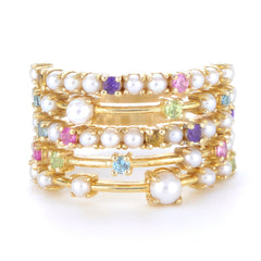 Parkplace Pearls 14KT Yellow Gold  Ring 919351/MULTI-7
