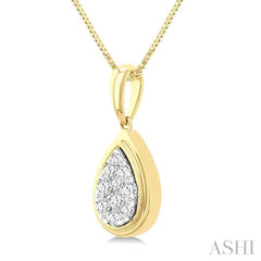 ASHI Pear Shape Lovebright Diamond Fashion Pendant 919C6PPFGPDYW-PR