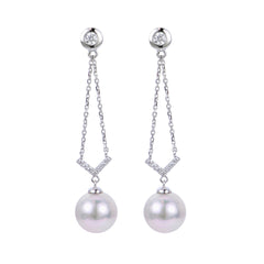 Parkplace Pearls 14KT White Gold Akoya Pearl Earring 921111/AAWH