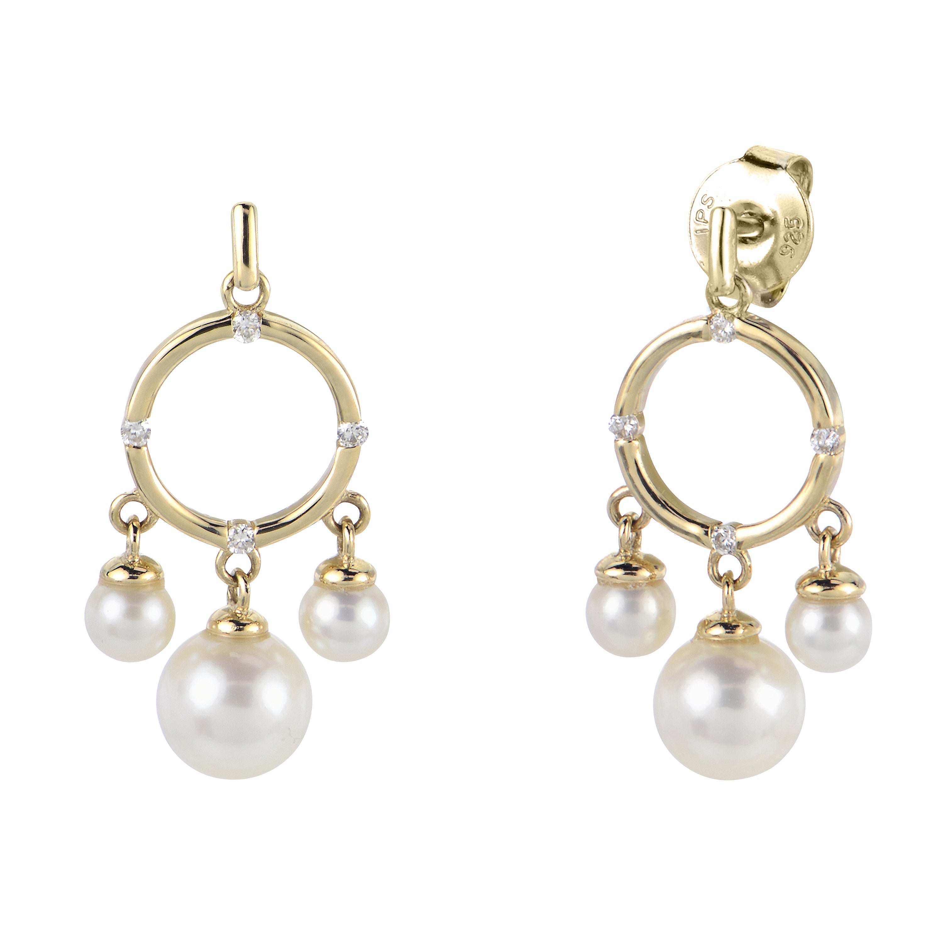 Parkplace Pearls 14KT Yellow Gold Freshwater Pearl Earring 921251/FWAA