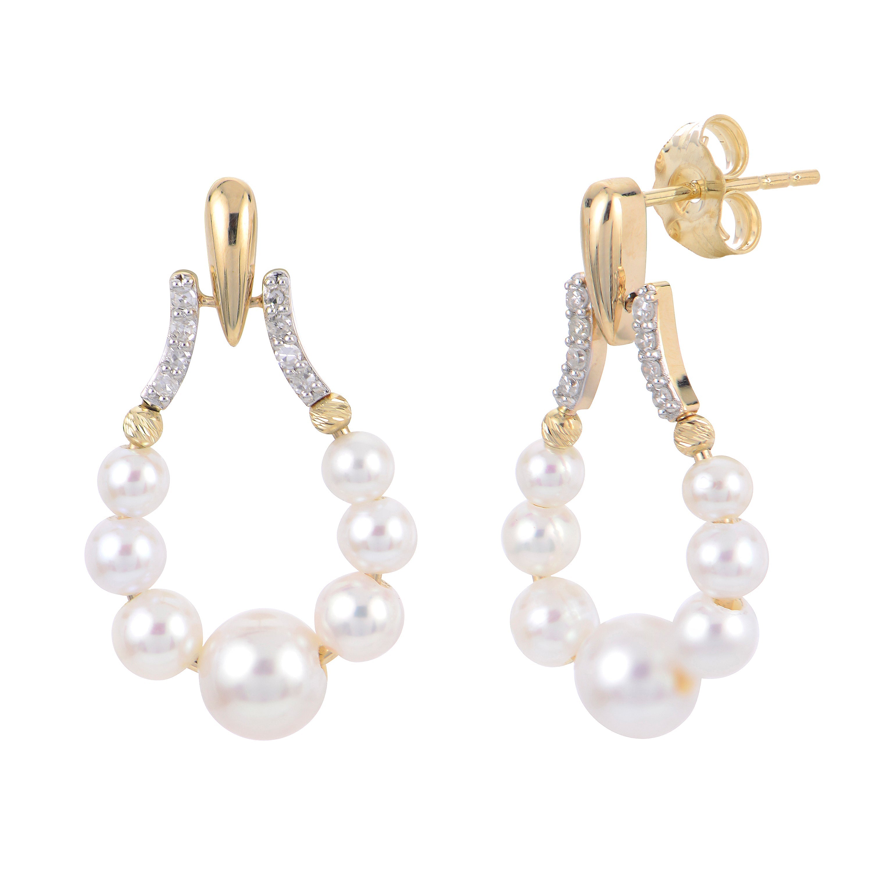 Parkplace Pearls 14KT Yellow Gold Freshwater Pearl Earring 921521/FWAA