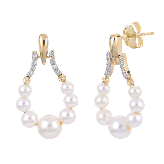 Parkplace Pearls 14KT Yellow Gold Freshwater Pearl Earring 921521/FWAA