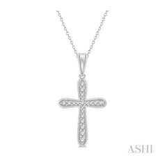ASHI Cross Diamond Fashion Pendant 955B8PPFGPDWG