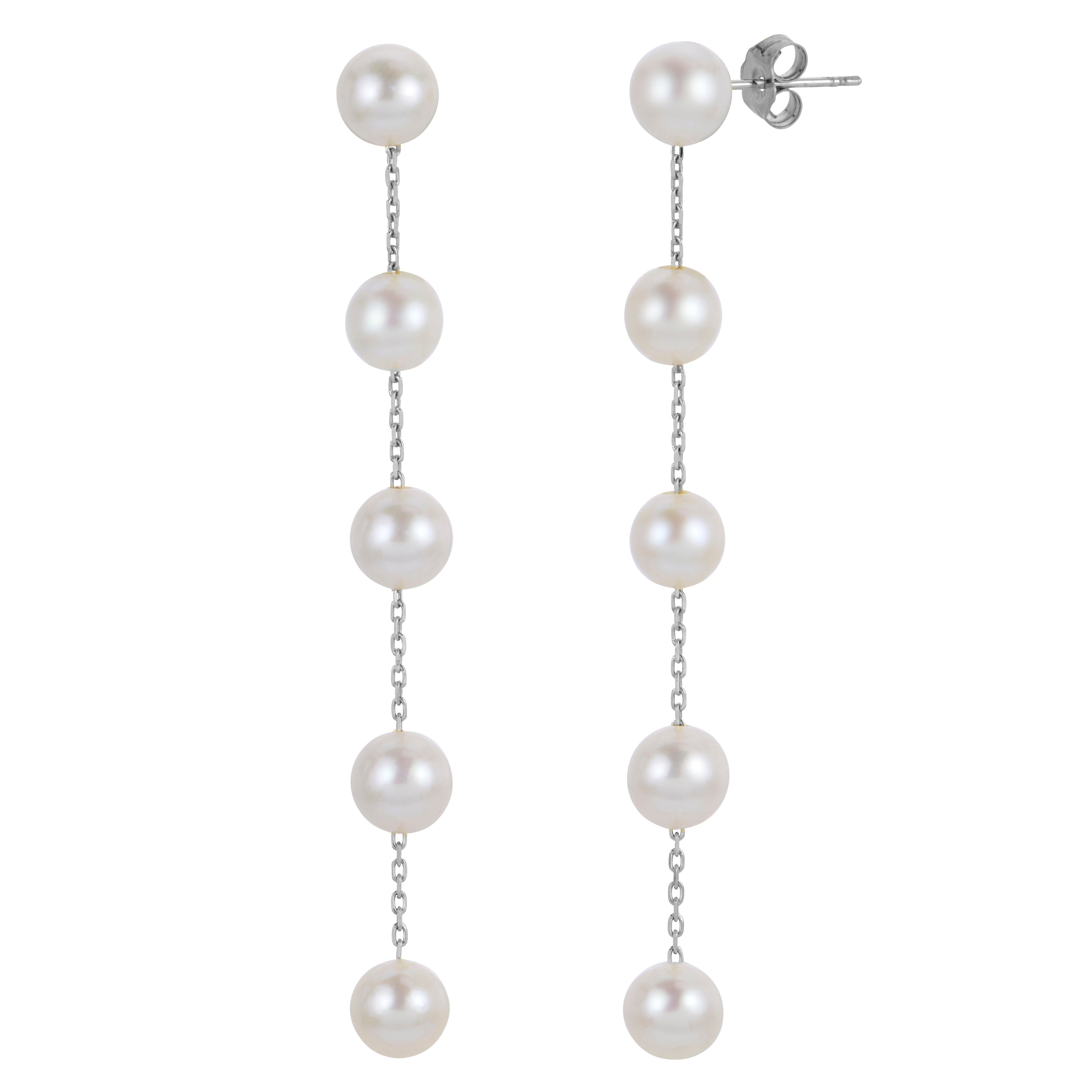 Parkplace Pearls 14KT White Gold Freshwater Pearl Earring 921623/FWWHAA