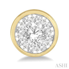 ASHI Round Shape Lovebright Essential Diamond Stud Earrings 921B1PPFGERYW