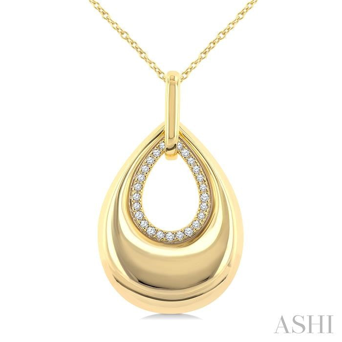 ASHI Bold Drop Diamond Fashion Pendant 921H8PPTGPDYG