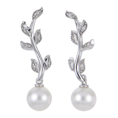 Parkplace Pearls 14KT White Gold Freshwater Pearl Earring 922091/FWWH-AA