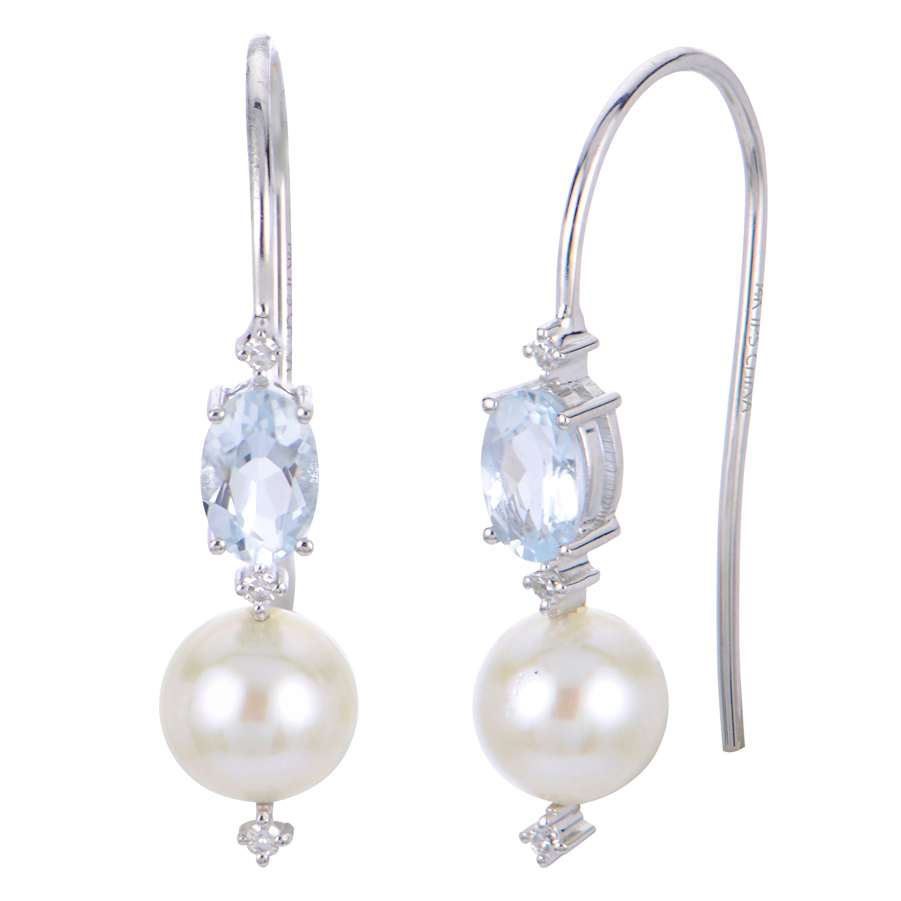 Parkplace Pearls 14KT White Gold Freshwater Pearl Earring 922151/FWWHAA