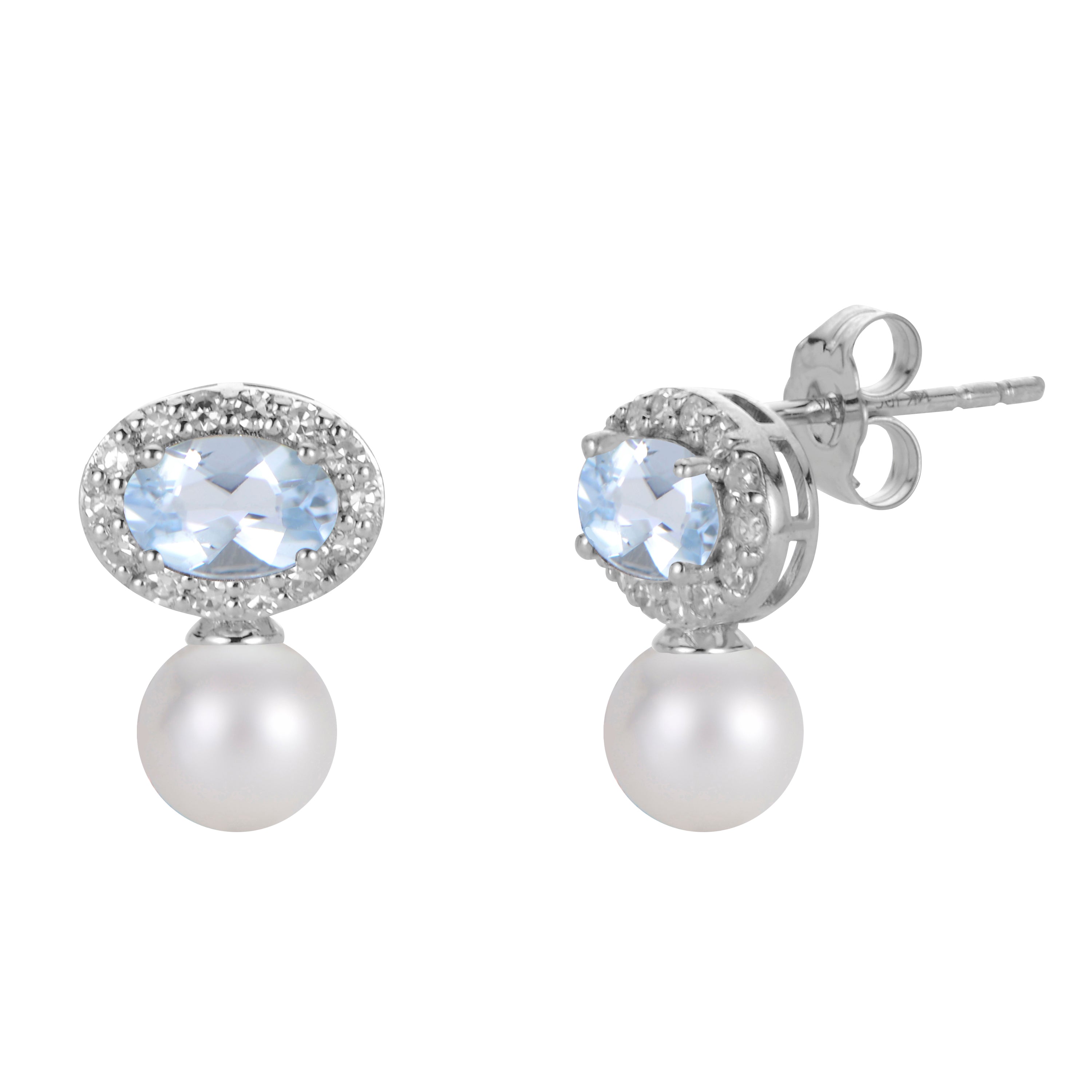 Parkplace Pearls 14KT White Gold Freshwater Pearl Earring 922154/FWWHAA