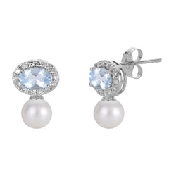 Parkplace Pearls 14KT White Gold Freshwater Pearl Earring 922154/FWWHAA