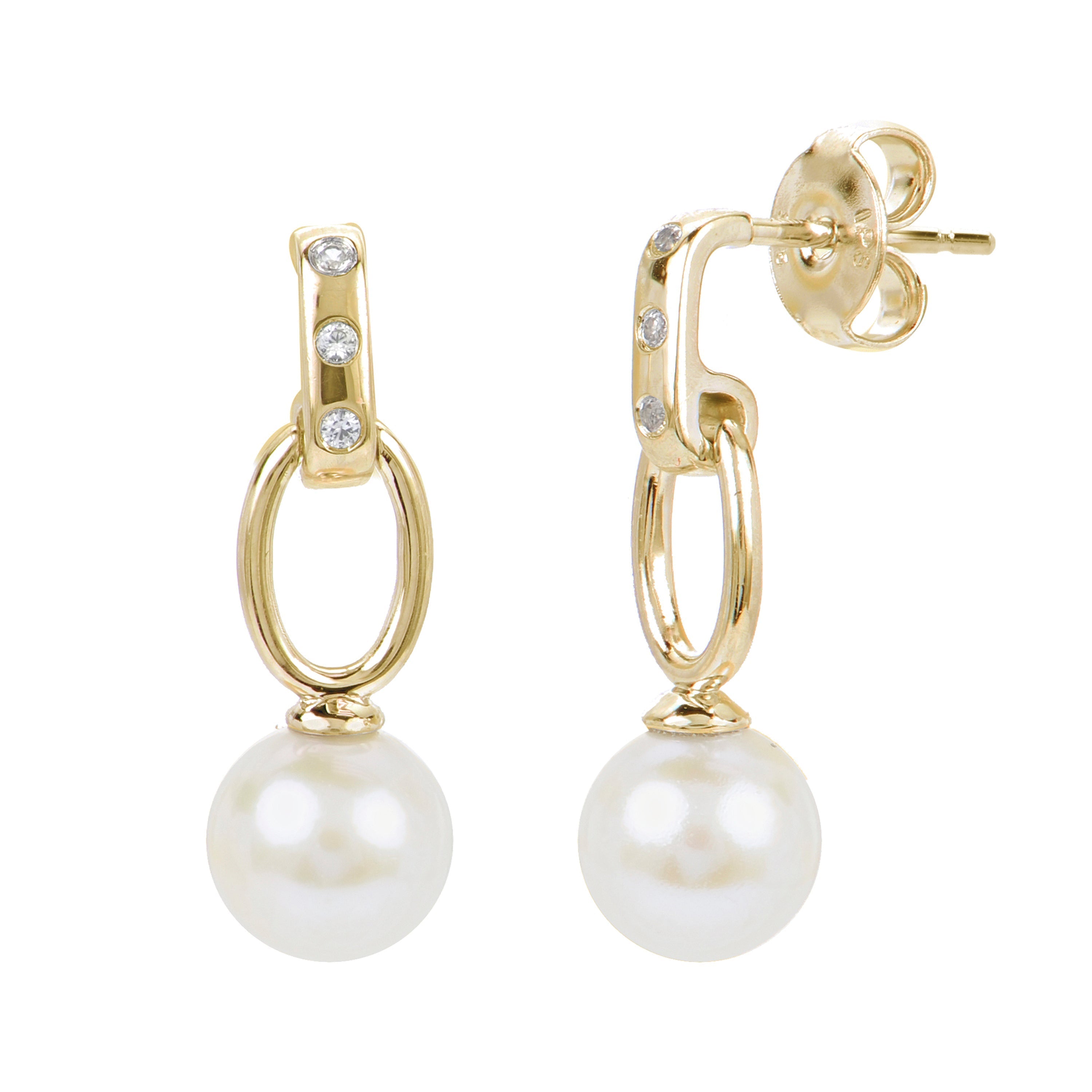 Parkplace Pearls 14KT Yellow Gold Freshwater Pearl Earring 922208/FWAA