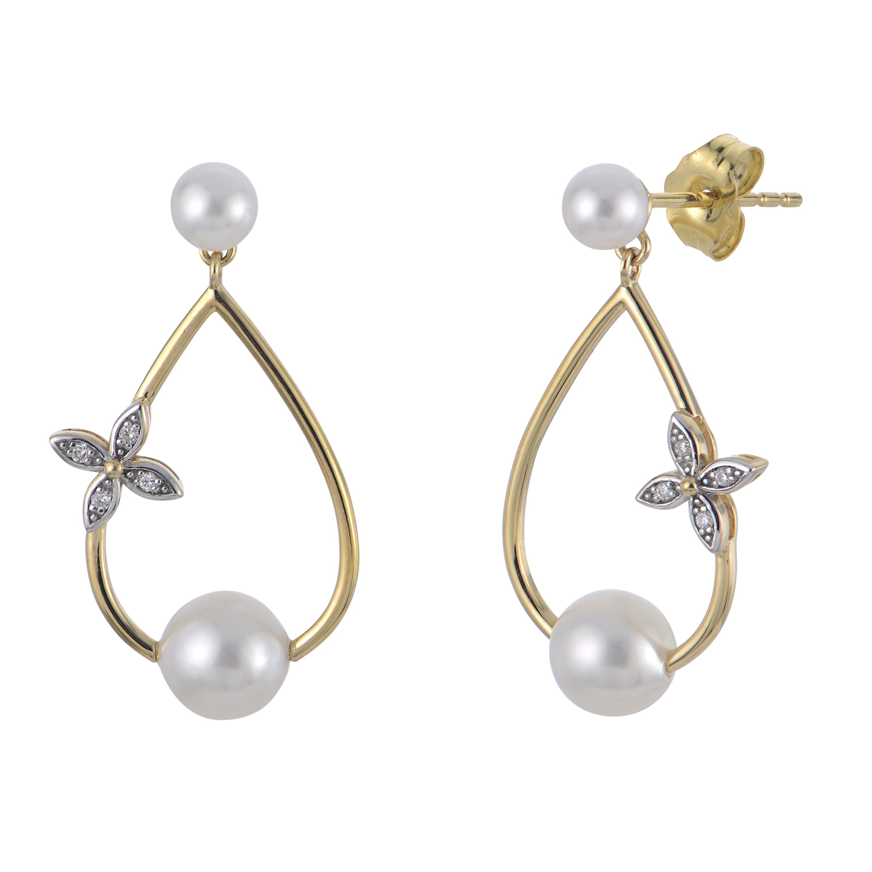 Parkplace Pearls 14KT Yellow Gold Freshwater Pearl Earring 922222/FWAA