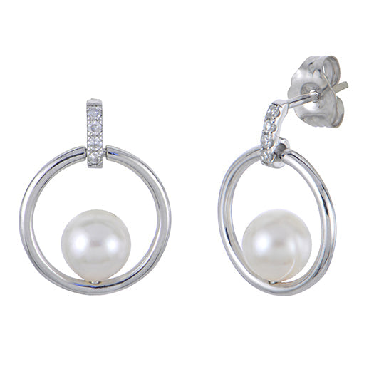 Parkplace Pearls 14KT White Gold Akoya Pearl Earring 922583/AWH