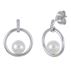 Parkplace Pearls 14KT White Gold Akoya Pearl Earring 922583/AWH