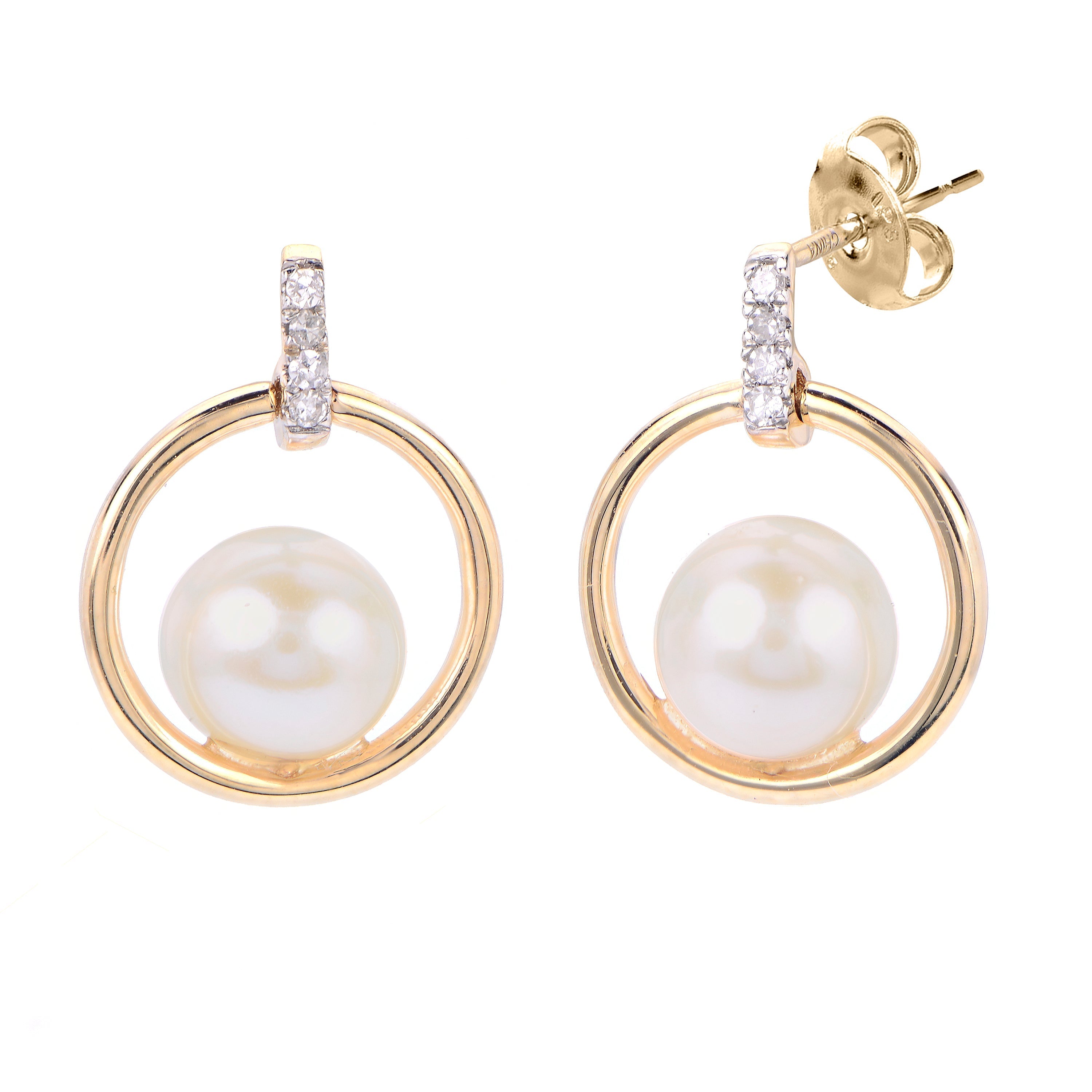 Parkplace Pearls 14KT Yellow Gold Freshwater Pearl Earring 922583/FWAA