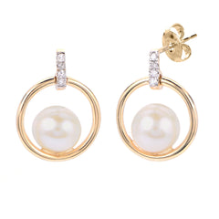 Parkplace Pearls 14KT Yellow Gold Freshwater Pearl Earring 922583/FWAA