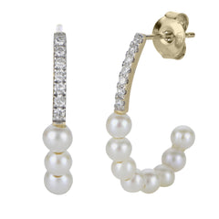 Parkplace Pearls 14KT Yellow Gold Freshwater Pearl Earring 922959/FWAA