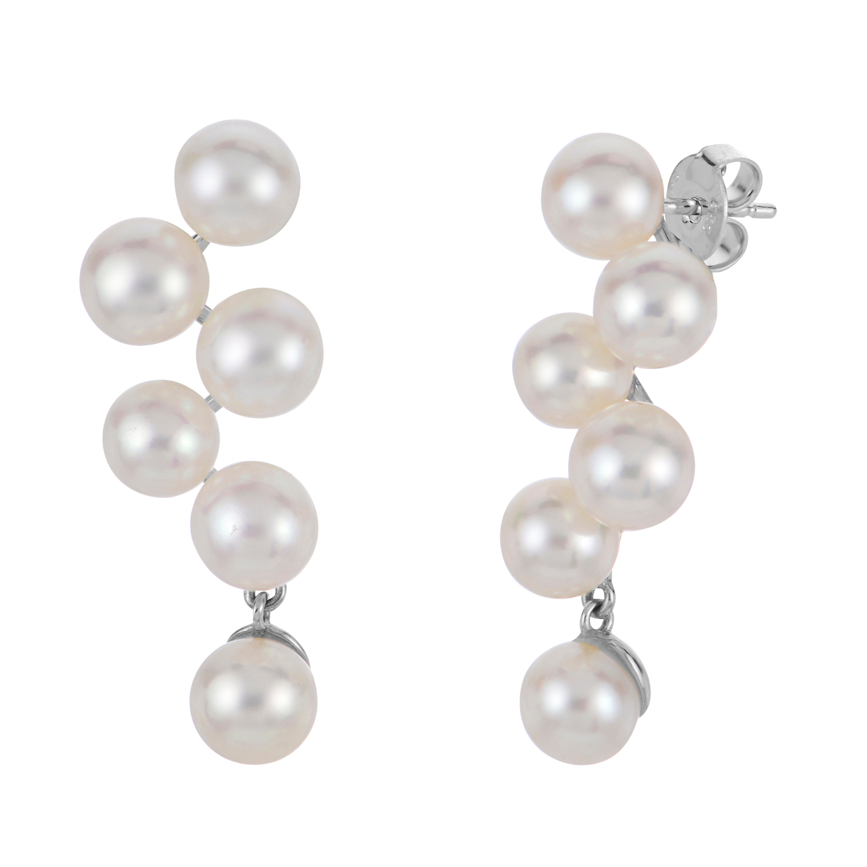 Parkplace Pearls 14KT White Gold Freshwater Pearl Earring 922963/FWWH-AA