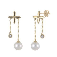 Parkplace Pearls 14KT Yellow Gold Freshwater Pearl Earring 923208/FWAA