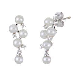 Parkplace Pearls 14KT White Gold Freshwater Pearl Earring 923395/FWWH-AA