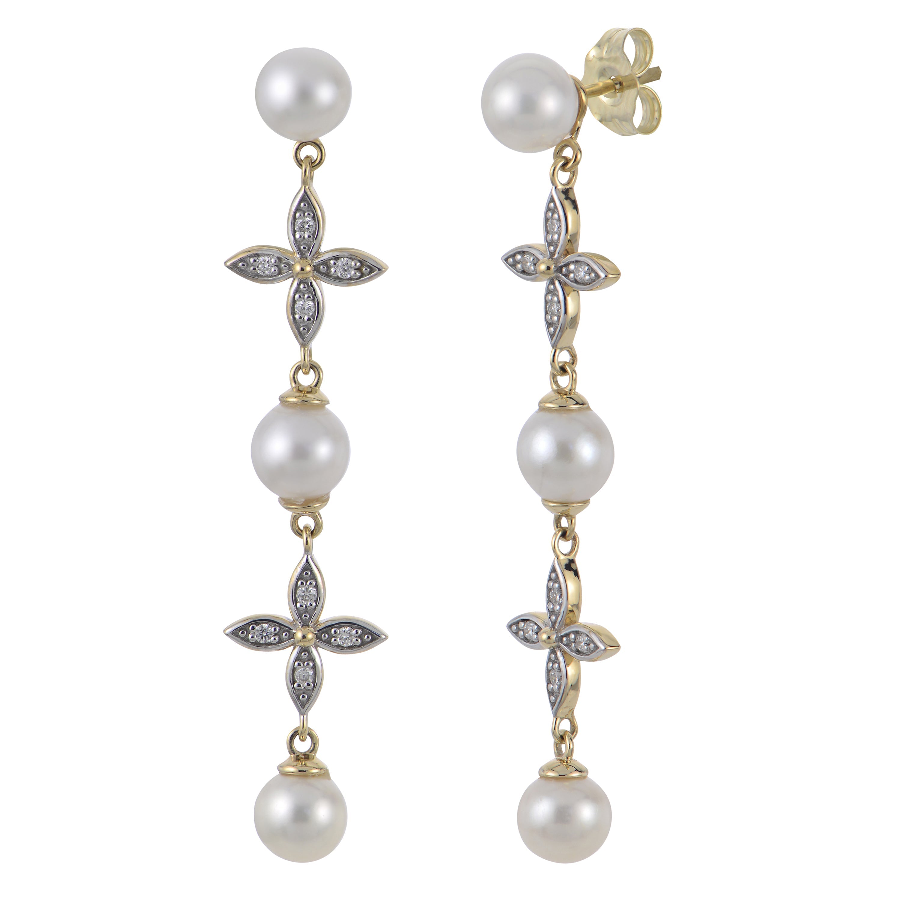 Parkplace Pearls 14KT Yellow Gold Freshwater Pearl Earring 923794/FWAA