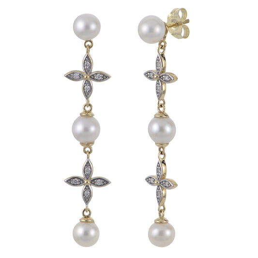 Parkplace Pearls 14KT Yellow Gold Freshwater Pearl Earring 923794/FWAA