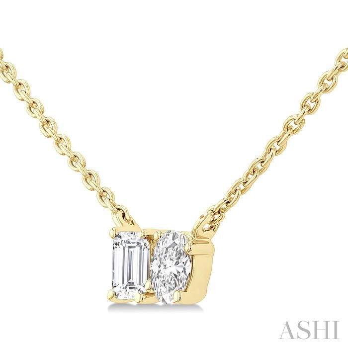 ASHI Toi Et Moi Diamond Fashion Pendant 923F5PPFHPDYG