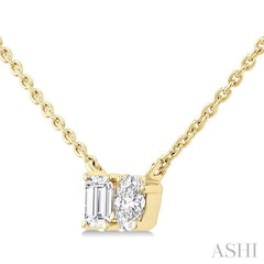 ASHI Toi Et Moi Diamond Fashion Pendant 923F5PPFHPDYG