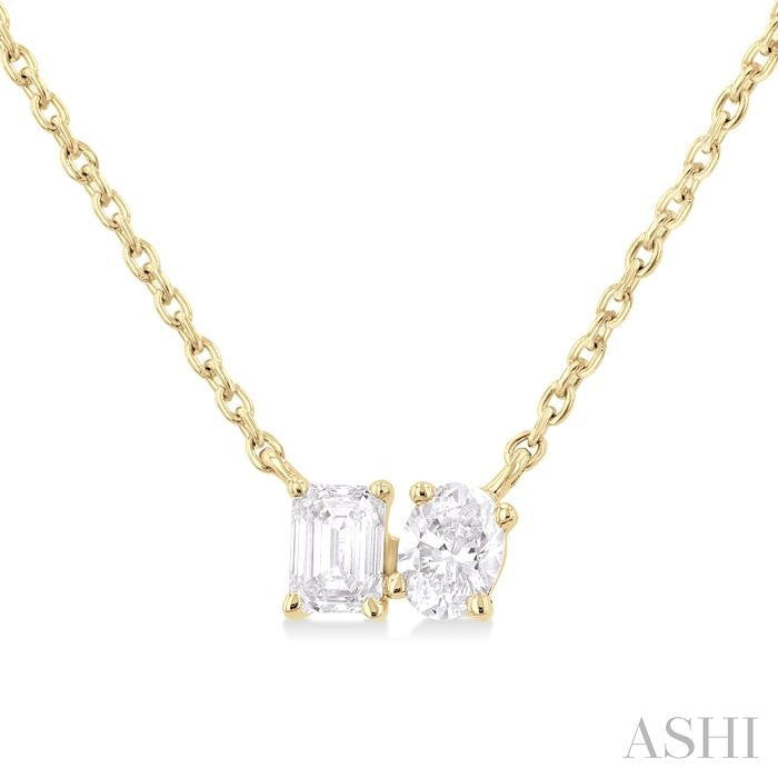 ASHI Toi Et Moi Diamond Fashion Pendant 923F5PPFHPDYG