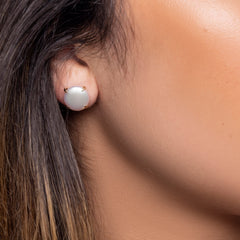 Parkplace Pearls 14KT Yellow Gold Freshwater Coin Pearl Earring 924002