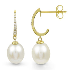 Parkplace Pearls 14KT Yellow Gold Freshwater Pearl Earring 924360