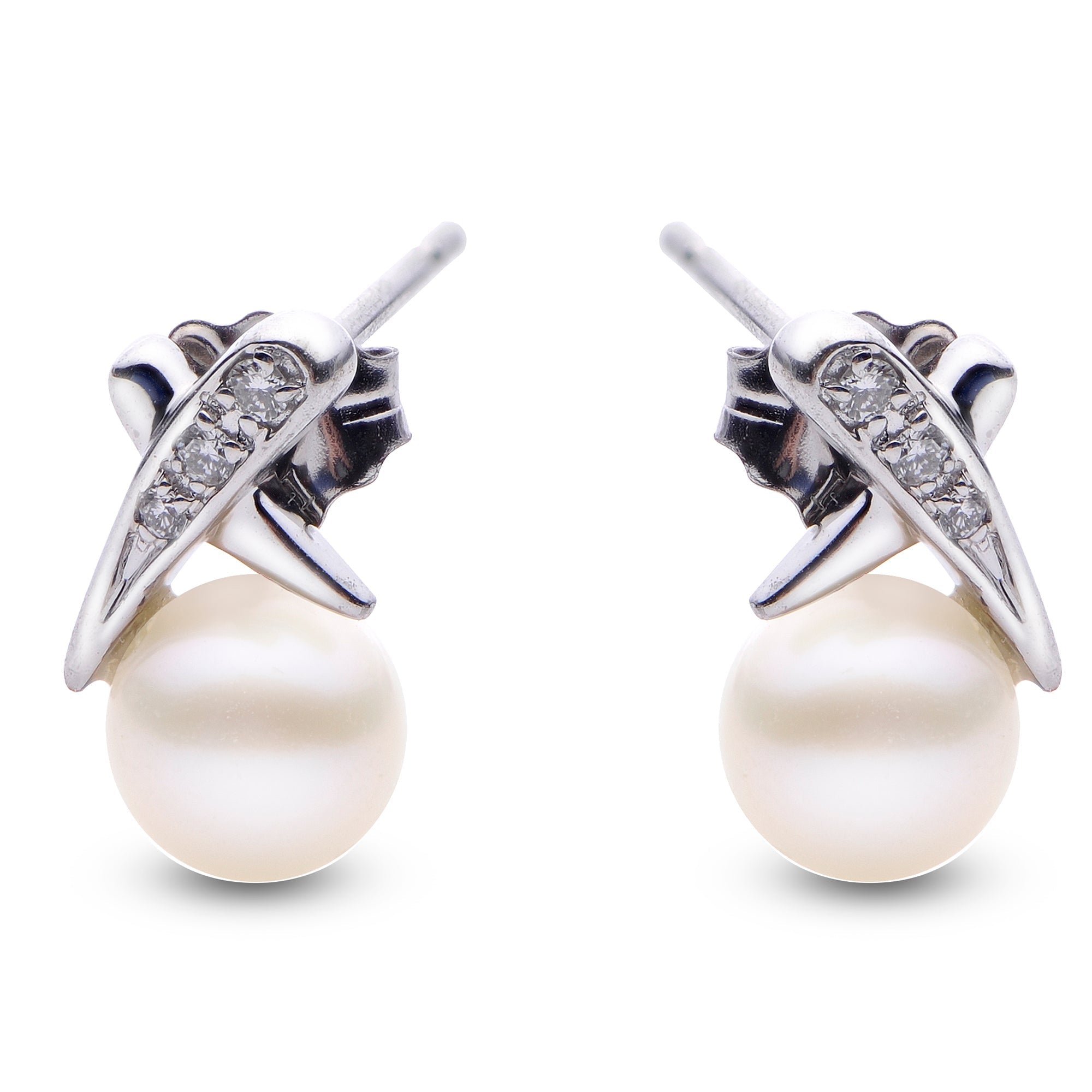 Parkplace Pearls 14KT White Gold Freshwater Pearl Earring 924512/WH