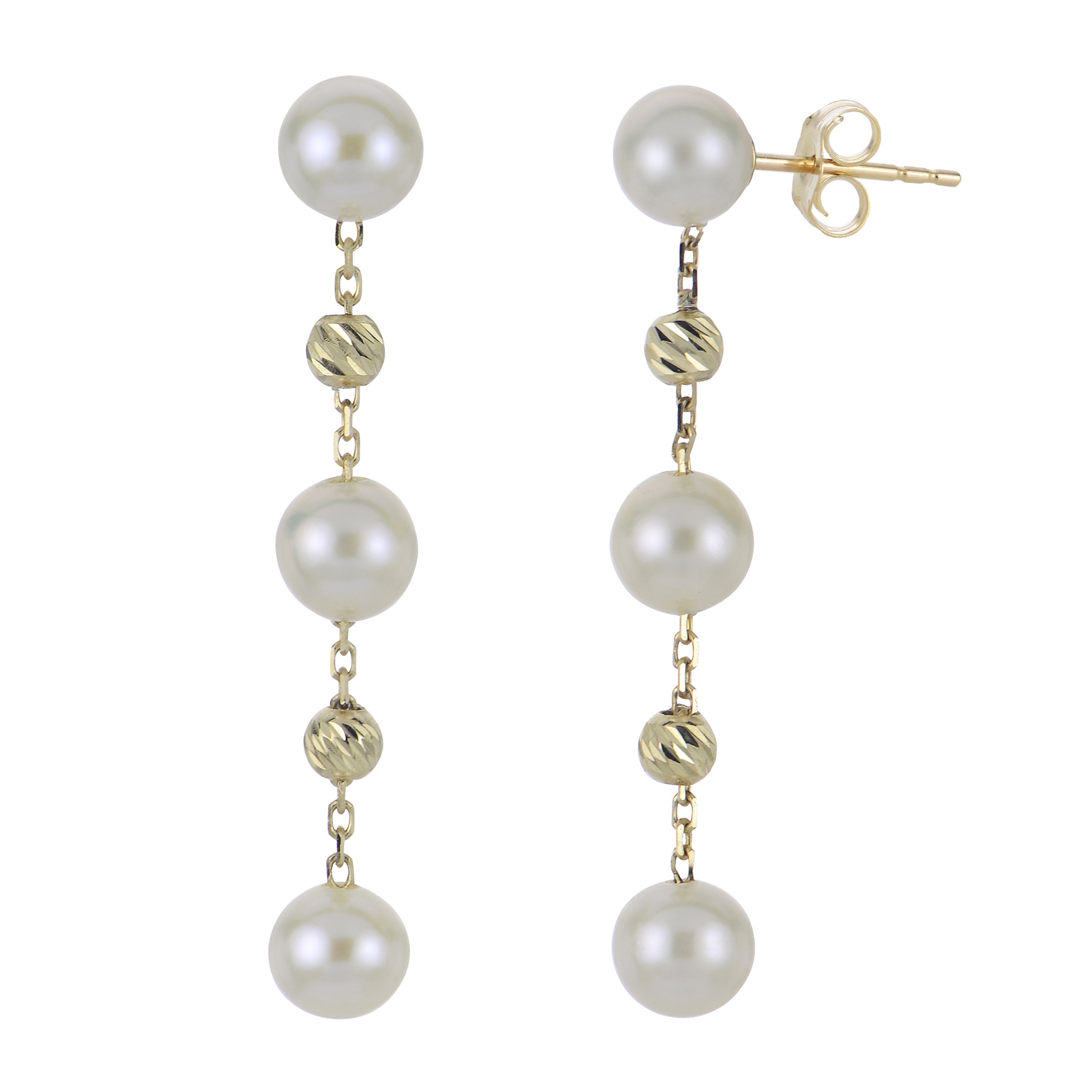 Parkplace Pearls 14KT Yellow Gold Freshwater Pearl Earring 924669/FW