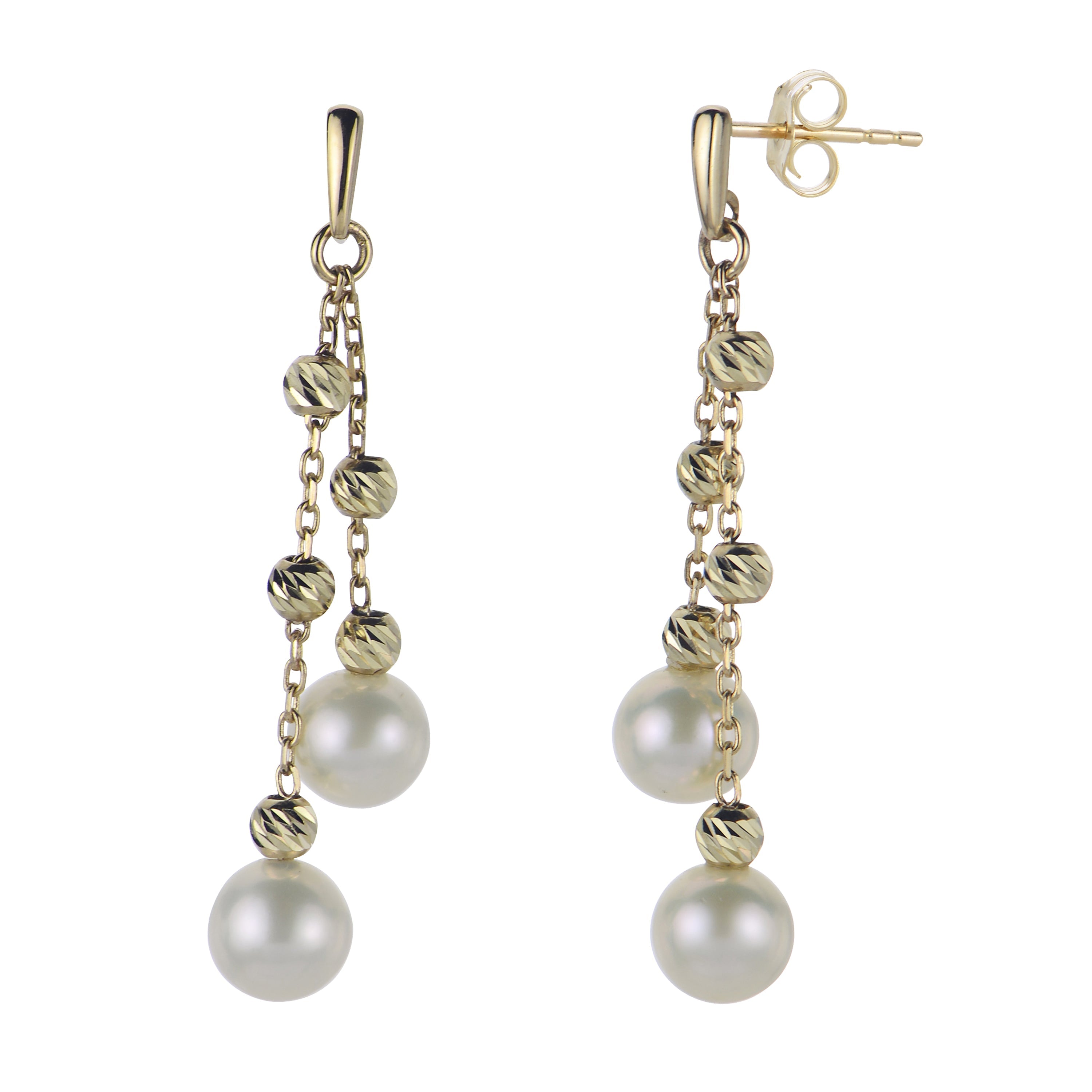 Parkplace Pearls 14KT Yellow Gold Freshwater Pearl Earring 924677/FW