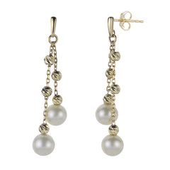 Parkplace Pearls 14KT Yellow Gold Freshwater Pearl Earring 924677/FW