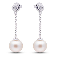 Parkplace Pearls 14KT White Gold Freshwater Pearl Earring 924705/AAWH