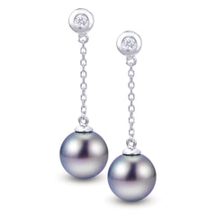 Parkplace Pearls 14KT White Gold Tahitian Pearl Earring 924705/BWH
