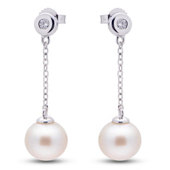 Parkplace Pearls 14KT White Gold Freshwater Pearl Earring 924705/WH