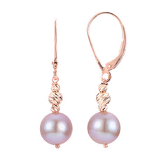 Parkplace Pearls 14KT Rose Gold Freshwater Pearl Earring 924840/RG-NQ